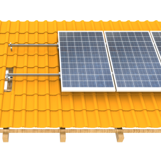 Customized Angle 275w 285w Portrait Landscape Aluminum Alloy Solar Panel Roof Mounting Systems